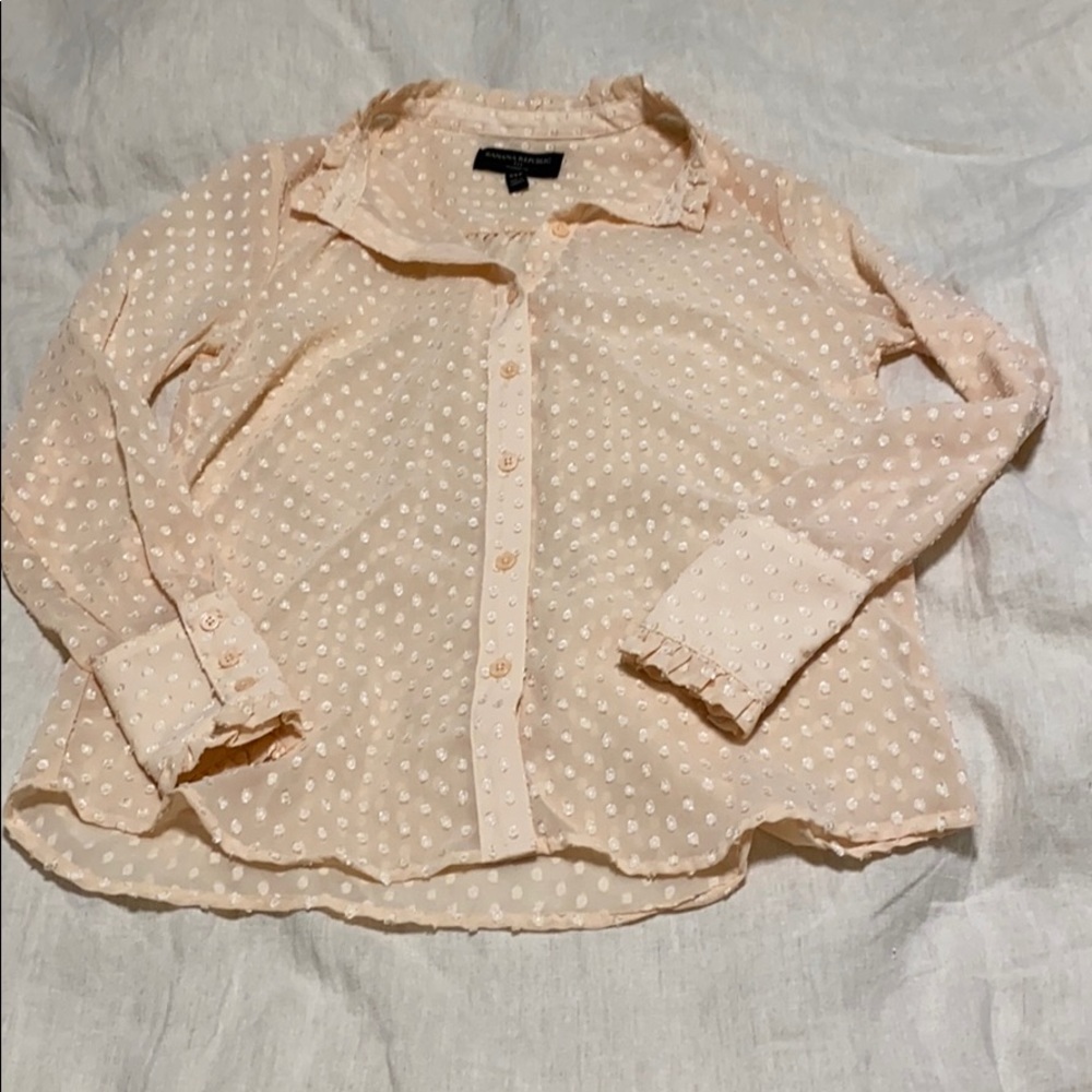 Banana republic sheer button down